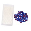 Cabilock 100Pcs Transparent Sample Vials with Screw Top Caps Storage