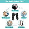 ZEACCT 1 Pair Dog Leg Braces, Front and Rear Knee
