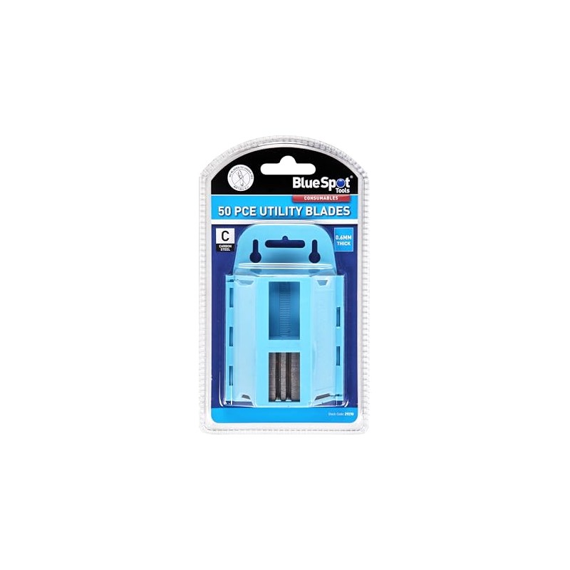 Blue Spot Tools 29190 Utility Blade Set in Dispenser (50