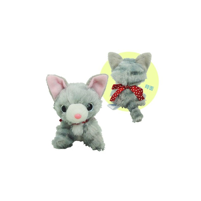 いっしょがいいね猫 マグネットマスコット グレー猫