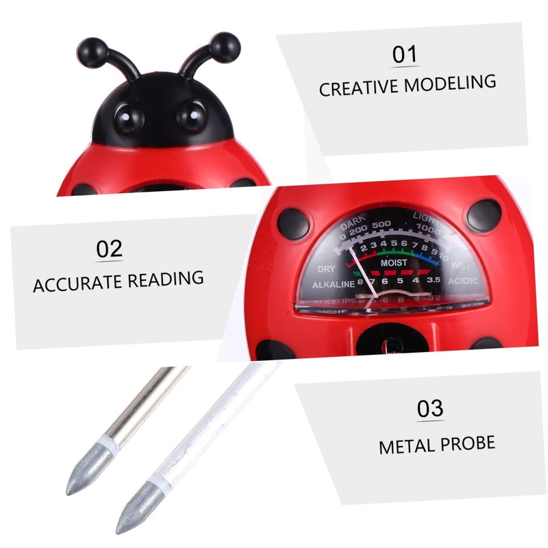 Outanaya Soil Tester Kit Multifunctional Ph for Accurate Moisture Light