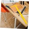 DOITOOL 1set Square Ruler Double Scale Measurement Tool for Drafting