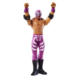 WWE Rey Mysterio Figura de acción, Posable 6 Pulgadas, Coleccionable para Edades de 6 años en adelante