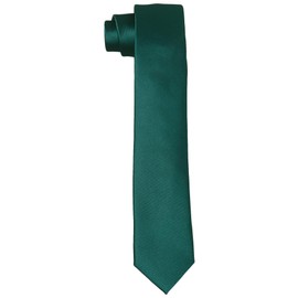 DonDon Mens Handmade Silk Look Ties 6cm, petrol