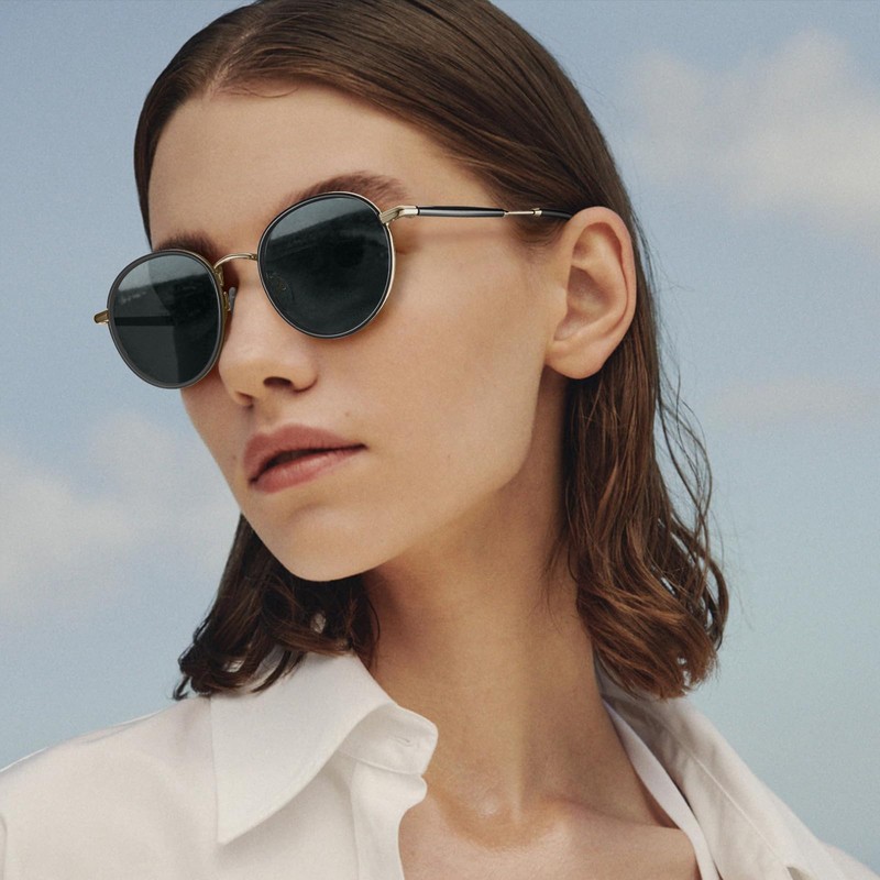 Carfia Polarised Ladies Sunglasses, UV400 Retro Round Glasses, for Leisure,