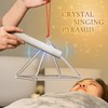 CVNC 10 Inch Quartz Crystal Singing Pyramid Healing Musical Instrument