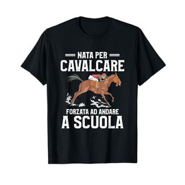 Divertente Regalo di Equitazione per Un Amante dei Cavalli Maglietta