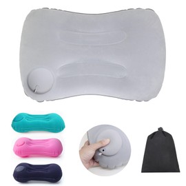 YOUXIU Inflatable Pillow, Camping Pillow, Travel Pillow, Hand Press, Inflatable - Practical Pillow for Camping, Outdoor, Backpacking, for Car, Plane, Beach - Ideal for Holidays, Travel