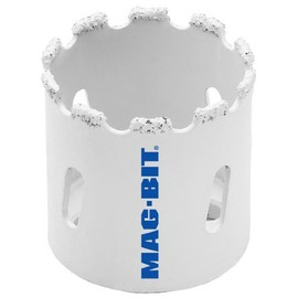 MAGBIT 625.2816 MAG625 1-3/4-Inch Carbide Grit Hole Saw with 1-9/16-Inch Depth , White
