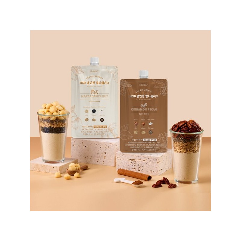 HNBBIO 올인원 멀티 쉐이크 마카다미아 맛 1BOX(7개입) HNBBIO All-in-One Multi
