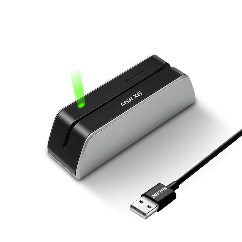 MSR X6 Magnetic Card Reader Writer USB 3-Track Swipe