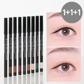 Lire [Trial Special/GS No. 1] Rire Lux Gel Waterproof Pencil Eyeliner 3-Piece Set - Gel_Teal Pink/+Teal Pink/+Pearl Black / [체험특가/GS1위] 3종세트 리르 룩스 젤 워터프루프 펜슬 아이라이너 - 젤_티얼핑크/+티얼핑크/+펄블랙