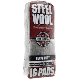 #4 Homax 106607-06 Rhodes American Steel Wool Pad Extra-Course #4, 16-Pack