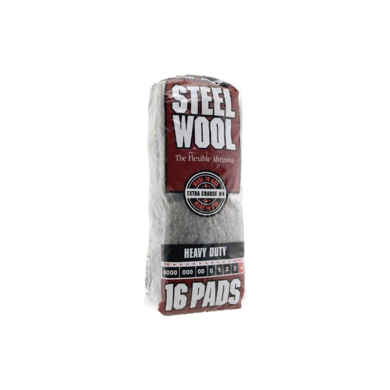 #4 Homax 106607-06 Rhodes American Steel Wool Pad Extra-Course #4,
