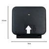 POFET 2-Level Backlight Folding Cover Travel Alarm Clock Calendar Temperature