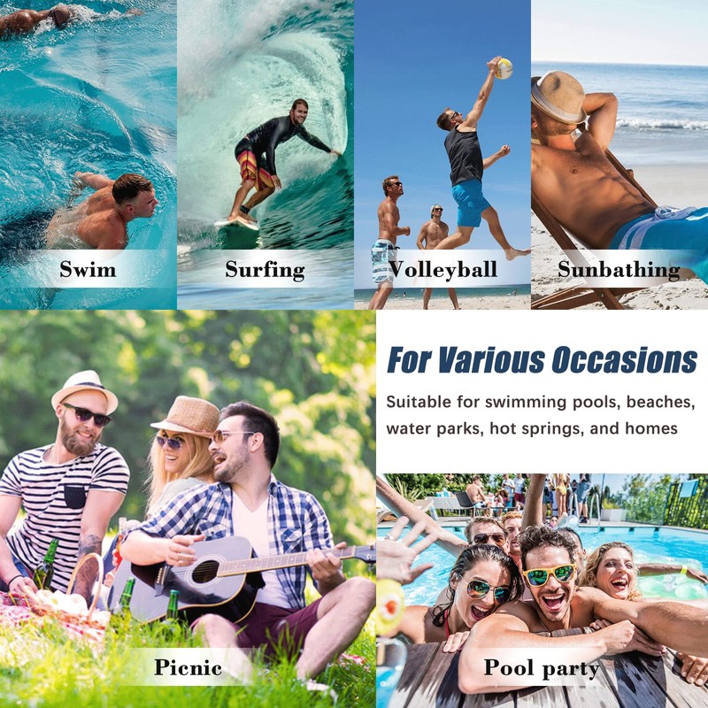 EDOTON Swimming Trunks for Men with Zip Pocket, Quick-Drying, Waterproof