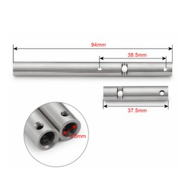 Ar60 Beef Tubes Axial Bomber Rr10 Axles Silver Rear Axles Bushing with Sleeve Fit for Wraith Rr10 90048 90053 1 10 Rc Axial Car