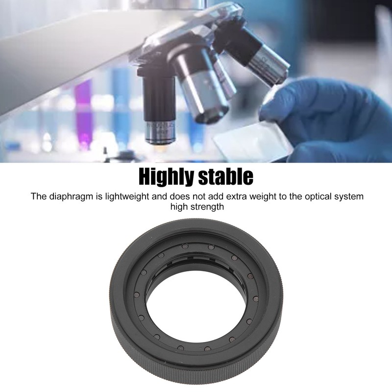Iris Adapter Aperture Lens Adjustable Iris Aperture Diaphragm Portable Optical