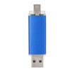 U Disk OTG Bright Blue DualHead Mini Metal USB 2.0