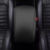 awnexuct Center Console Armrest Cover for Ford Edge 2015-2020 Black
