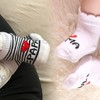 Baby Socks Shoes, 2 Pairs Soft Knitted Socks with Cartoon