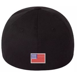 Flexfit USA DOGE Hat Department of Government Efficiency Embroidered Flex Fit BLACK - L/XL Hat (7 1/8"-7 5/8")
