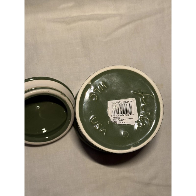 Fiesta Sage Green Small 1 Quart Canister With Lid And
