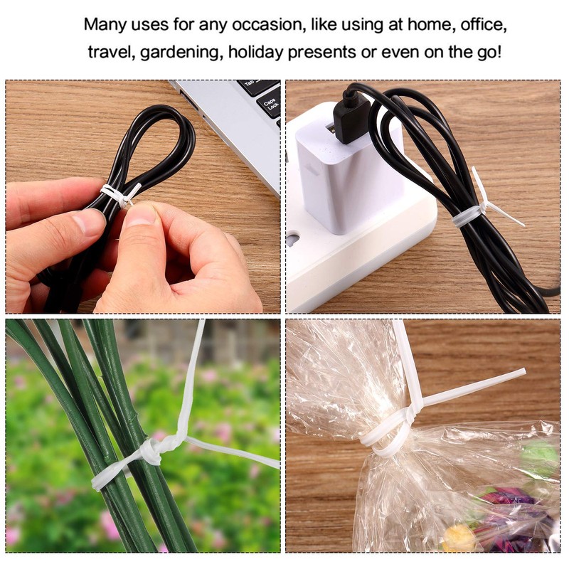 200 Pieces 12 cm Wire Twist Flexible Garden Plant Ties,