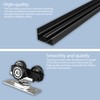 Sdstone Heavy Duty Bypass Door Hardware 48"/4FT,Aluminum Sliding Closet Door
