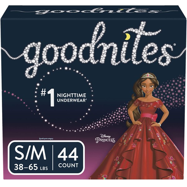 Goodnites Bedwetting Underwear for Girls, S/M, 44 Ct, Discreet