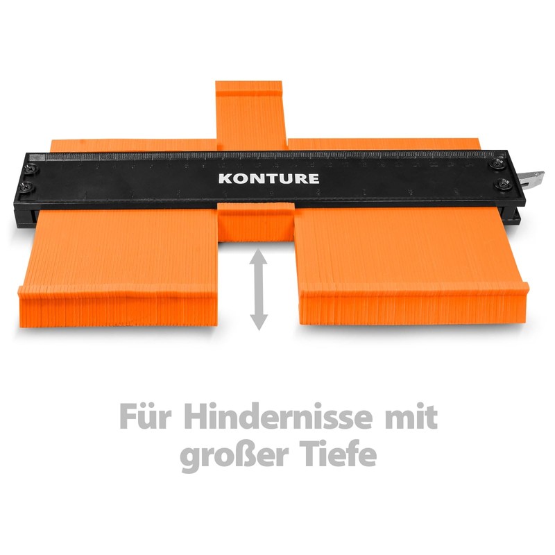 Eaxus® Professional Contour Gauge with Lock – Contour Stencil Duplicator