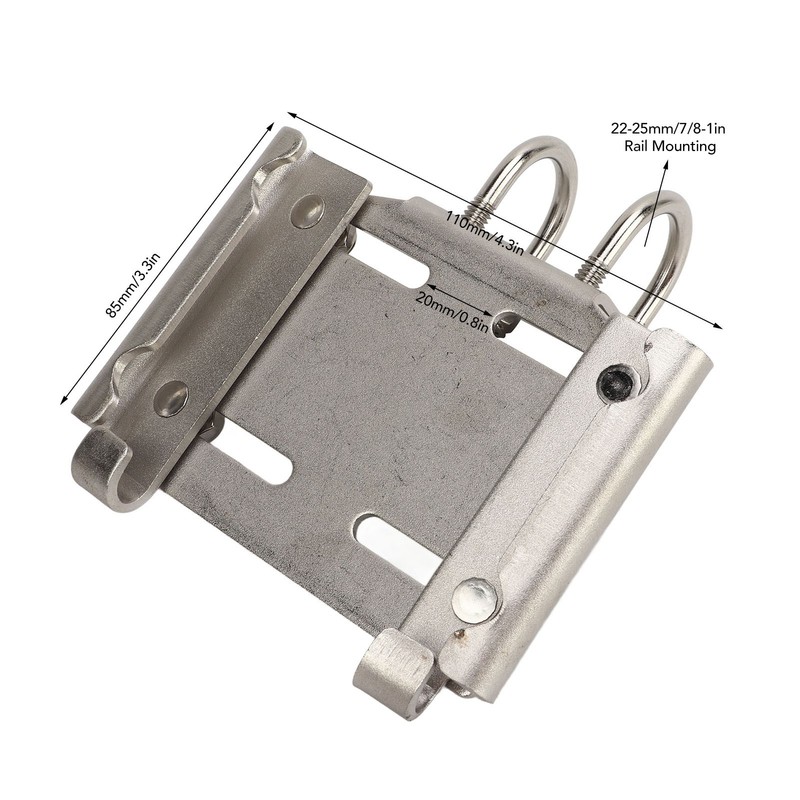 Rail Mount Anchor Bracket 7/8 to 1 Inch 304 Stainless
