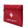 AUEAR, 5 Pack First Aid Kit Empty Pouch Bag Red