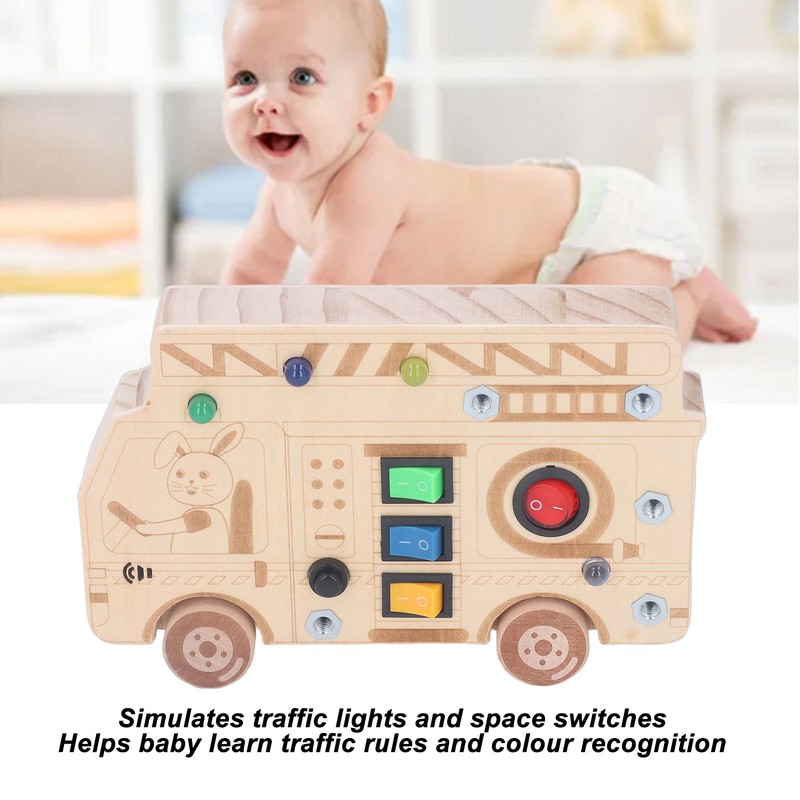 Light Up Switch Sensory Toy Simulation Learning Traffic Rules Exercise