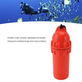 BONKZEBU Scuba Diving Snorkeling Waterproofing Cylindrical Dry Box Underwater Waterproofing Cylindrical Dry Box with Clip (Red)