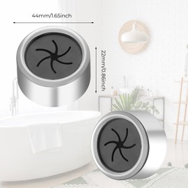 Prasacco 6 Pcs Self Adhesive Dish Towel Holder - Round Wall Mount Towel Hooks for Home, Kitchen, Cabinet, Bathroom, Garage, RV
