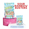 Sour Rainbow Busters, Freeze Dried Candy - Size: Smalll