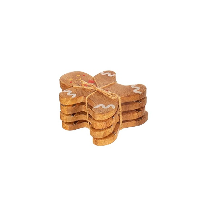 Sass & Belle Gingerbread Coaster - Set of 4