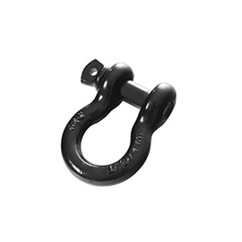 Overland Vehicle Systems Recovery Shackle 3/4" 4.75 Ton - Black Two Stage Powder Coat Finish - Universal Fitment - Used for Automotive Recovery and Towing
