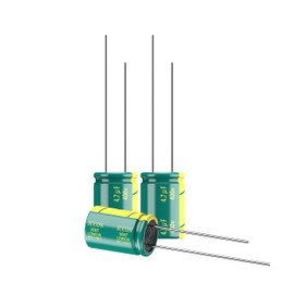 JCCON 10-Pack 400V 4.7uF Premium Quality Low ESR Electrolytic Capacitors 8x12mm (0.32x0.47in), 400Volt 4.7MFD High-Frequency Caps with Superior Performance