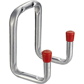 Connex DY222024 Galvanised Wall Hook with Protective Rubber Cap, 120 x 90 x 85 mm, Loadable up to 40 kg, Universal Hook, Wall Mounted Hook for Garages & Workshops, Storage Hook, Wall Organiser