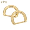 sourcing map 2Pcs Metal Rings Buckle for Bag Belt Strap