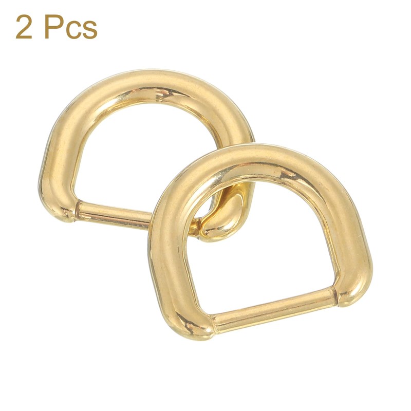 sourcing map 2Pcs Metal Rings Buckle for Bag Belt Strap