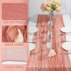 Cheesecloth Table Runner, Boho Rustic Gauze 120 inch 10FT Cheese