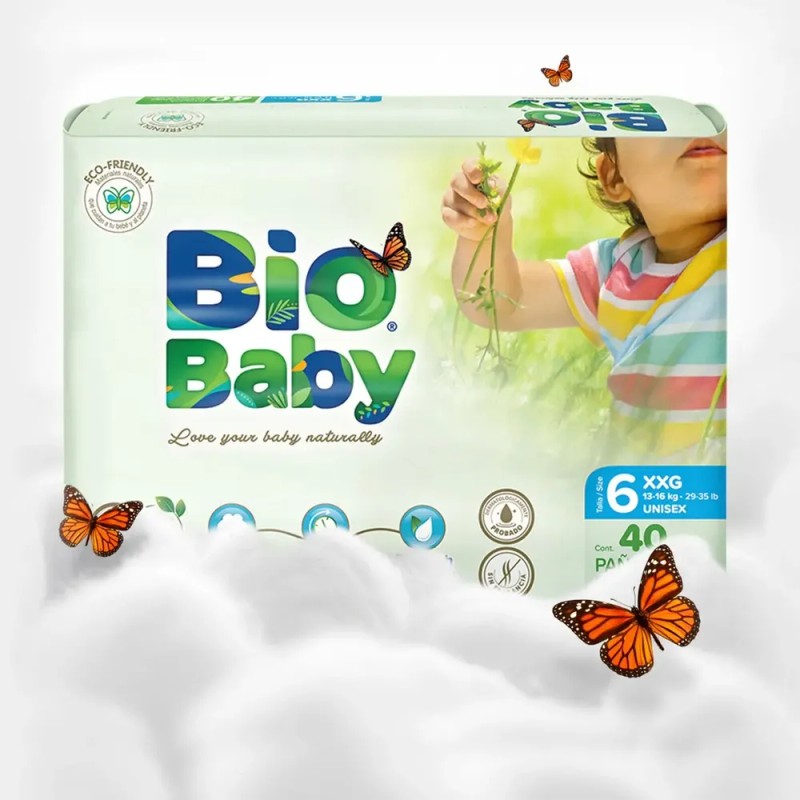 Pañales Biobaby Etapa 6 Unisex 40 Pañales