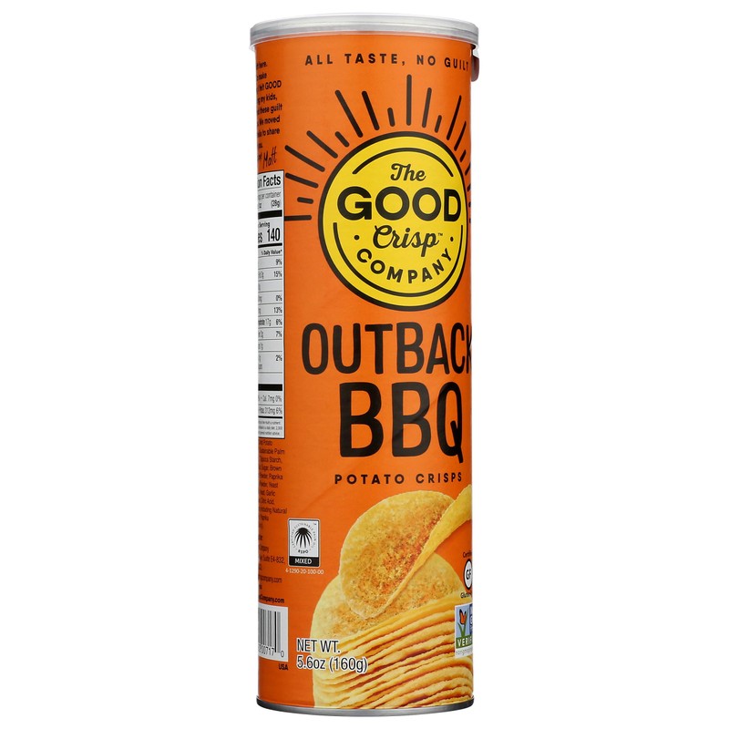 The Good Crisp Company, Potato Crisps Outback Barbecue, 5.6 Ounce