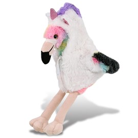 DolliBu Rainbow Flamingo with Unicorn Plush Stuffed Animal Toy - Super Soft Flamingo Unicorn Dress Up with Removable Plush Unicorn Outfit, Fantasy Wildlife Gift - 8 Inches