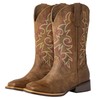 SheSole Women's Extra Wide Calf Cowboy Boots Square Toe –