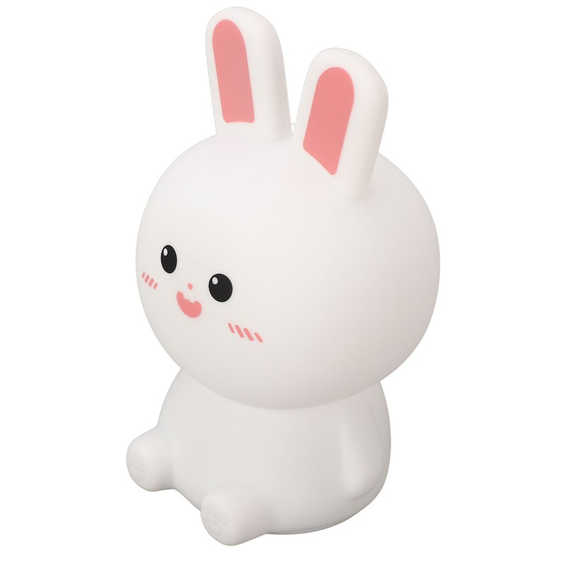 Cute Night Light Tap Control 5 Modes Rechargeable Rabbit Shape