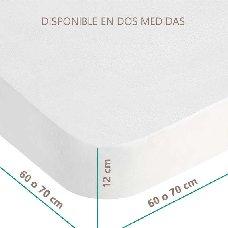 Terry cloth mattress protector, waterproof, breathable, anti-dust mite, elastic all